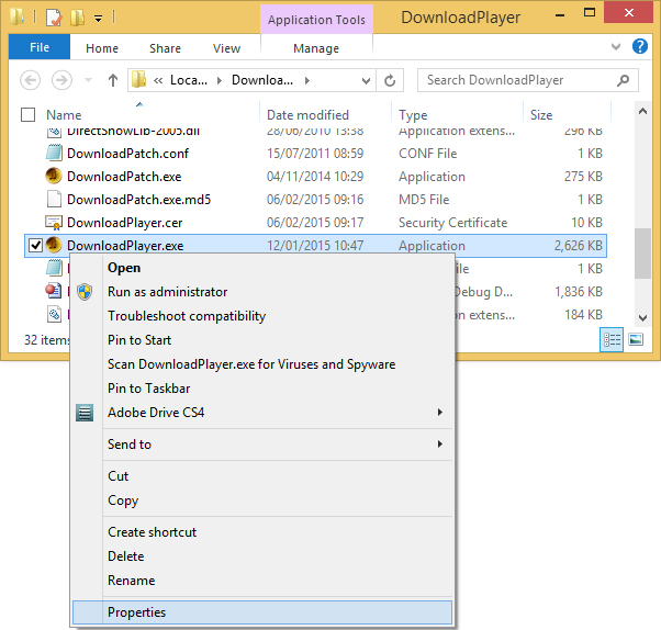 Check File Permissions Download Player